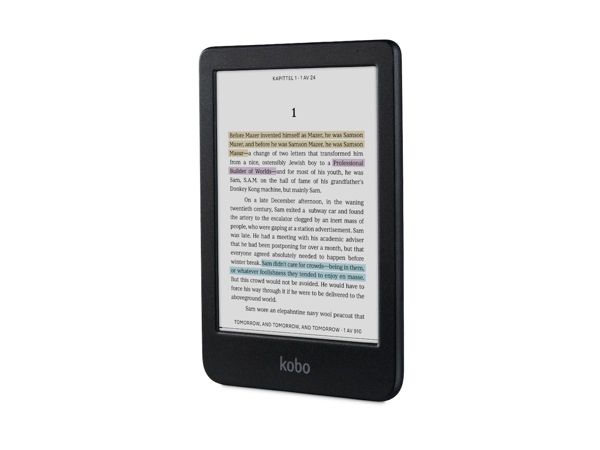 Kobo Clara Colour 6 16GB svart E bokläsare Komplett se