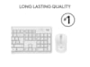 Logitech MK295 Silent Wireless Combo tangentbord och mus (vit) Mus & tangentbord -combo-paket