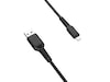 USB-A till lightning kabel 0,5m (svart) USB-kablar