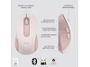 Logitech Signature M650 Medium  trådlös mus Rosa Mus