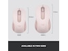 Logitech Signature M650 Large trådlös mus Rosa Mus