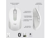 Logitech Signature M650 Medium  trådlös mus Offwhite Mus