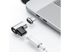 Magnetisk PD/Data USB-C adapter (svart/silver) Kabel adapter och övergångar