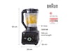 Braun Powerblend 9 kanna mixer JB 9040 (svart) Blenders