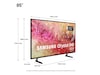 Samsung 85" DU7105 4K Crystal UHD Smart TV TU85DU7105K TV