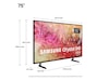 Samsung 75" DU7105 4K Crystal UHD Smart TV TU75DU7105K TV