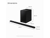 Samsung HW-S710D soundbar med subwoofer (svart) Soundbars