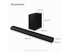 Samsung HW-B760D soundbar med subwoofer (svart) Soundbars