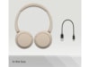 Sony WH-CH520 trådlösa hörlura, On-Ear (beige) Hörlurar