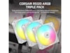 Corsair RS120 ARGB Fläkt 3pk (vit) Fläkt