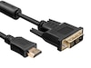 DVI till HDMI kabel 2m (svart) Skärmkablar