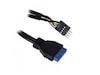 USB 3.0 till USB 2.0 Adapter 15cm (svart) USB-kablar