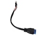 USB 3.0 till USB 2.0 Adapter 15cm (svart) USB-kablar