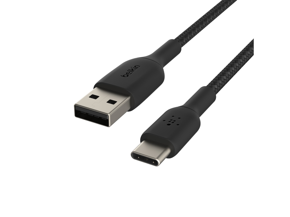 Belkin USB-A till USB-C kabel 1m (svart) USB-kablar