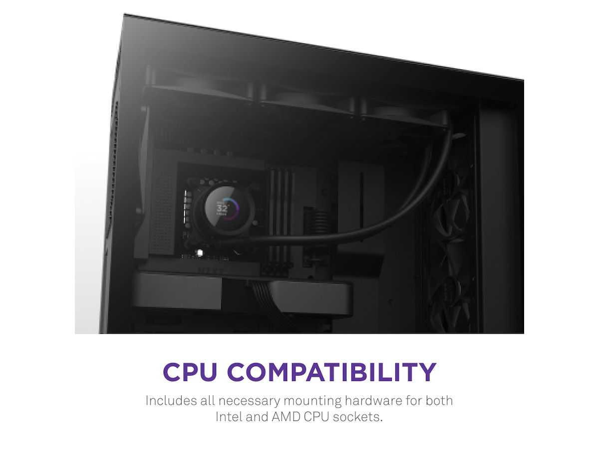 NZXT Kraken 360 AIO CPU Kylare (svart) CPU - Vattenkylning