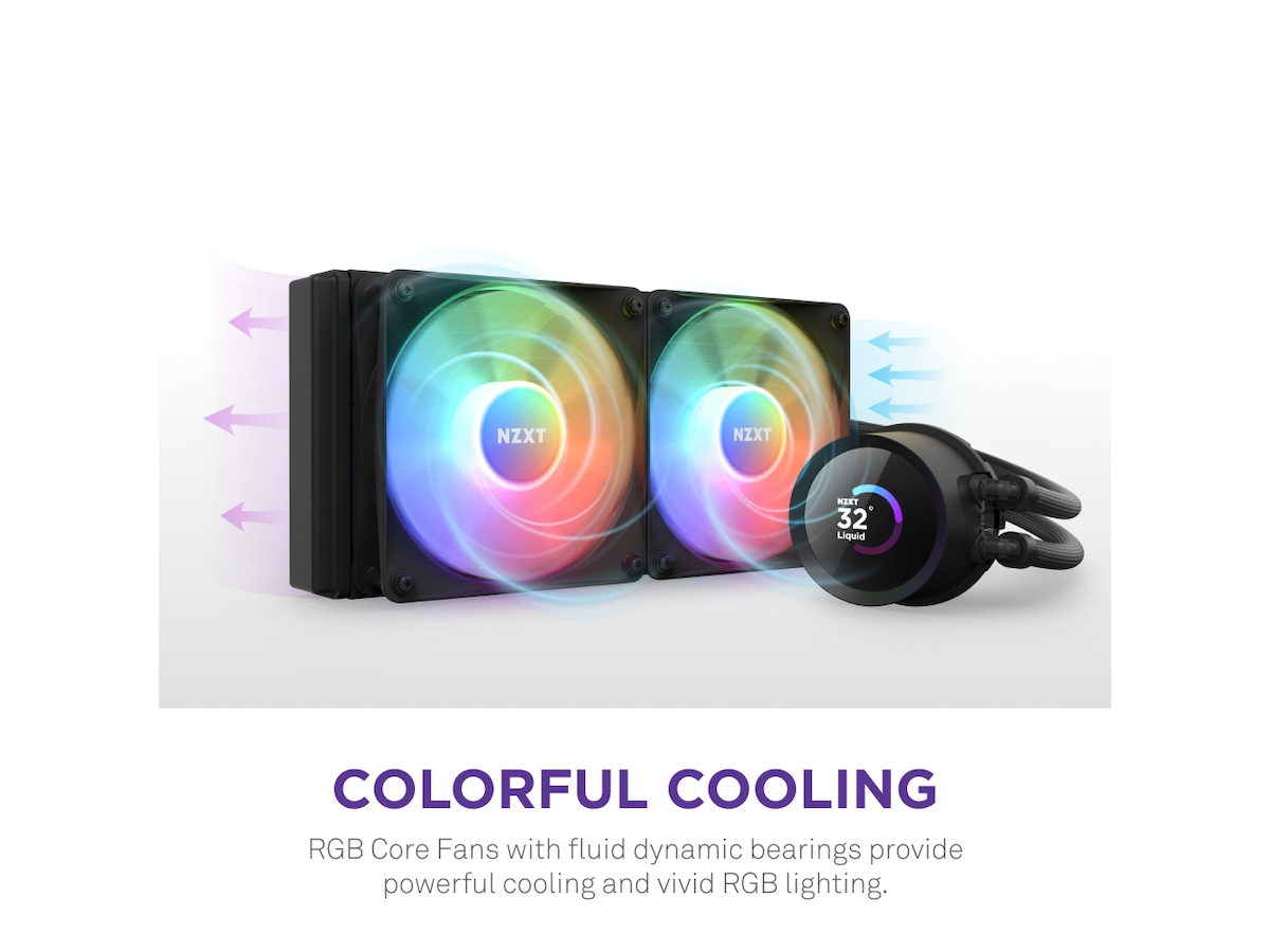 NZXT Kraken 240 RGB CPU Kylare (svart) CPU - Vattenkylning