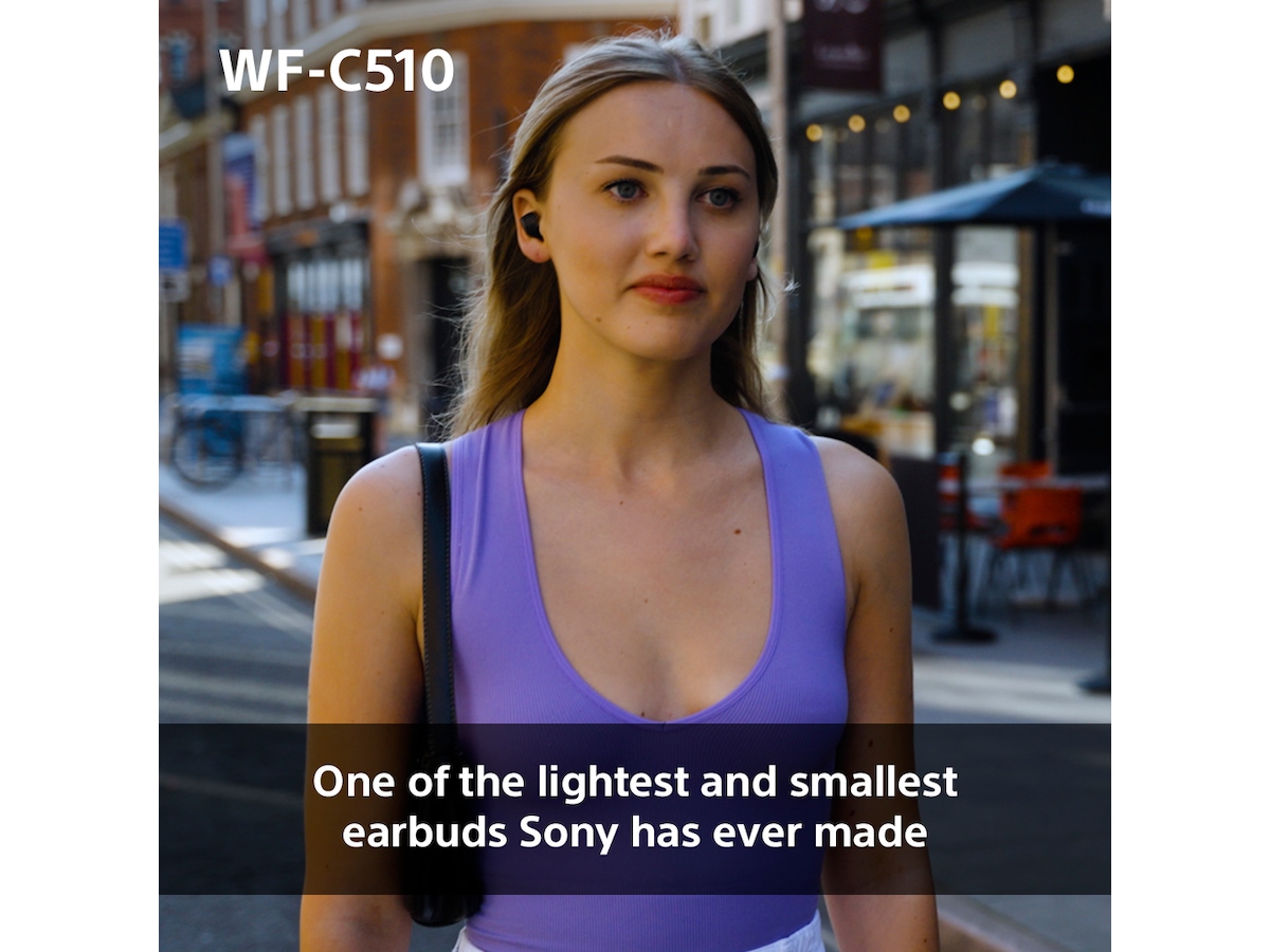 Sony WF-C510  trådlösa hörlurar, In-ear med mikrofon (svart) In-ear hörlurar