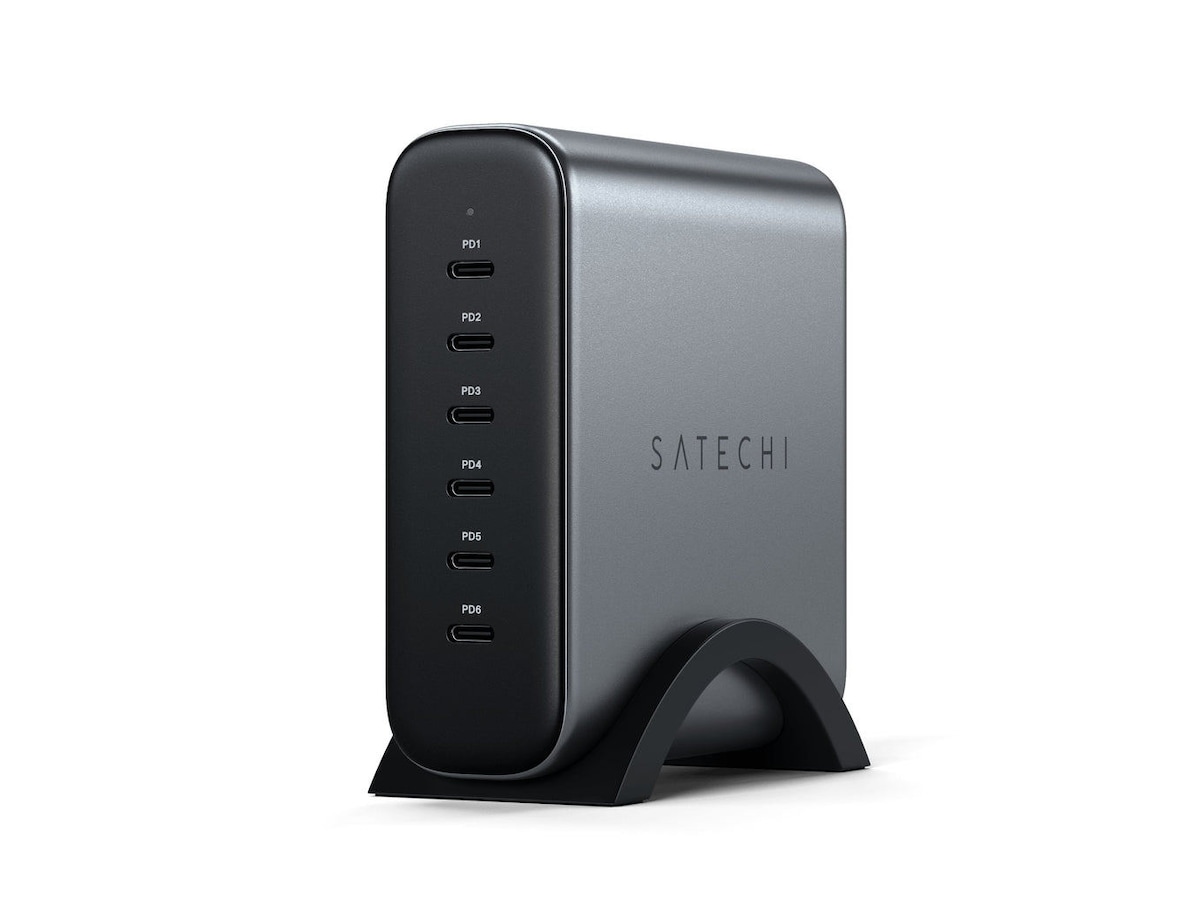 Satechi GaN 6Port 200W Laddstation (space gray) Mobilladdare