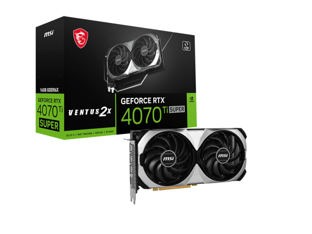 MSI GeForce RTX Ventus 2X 4070 Ti SUPER Grafikkort