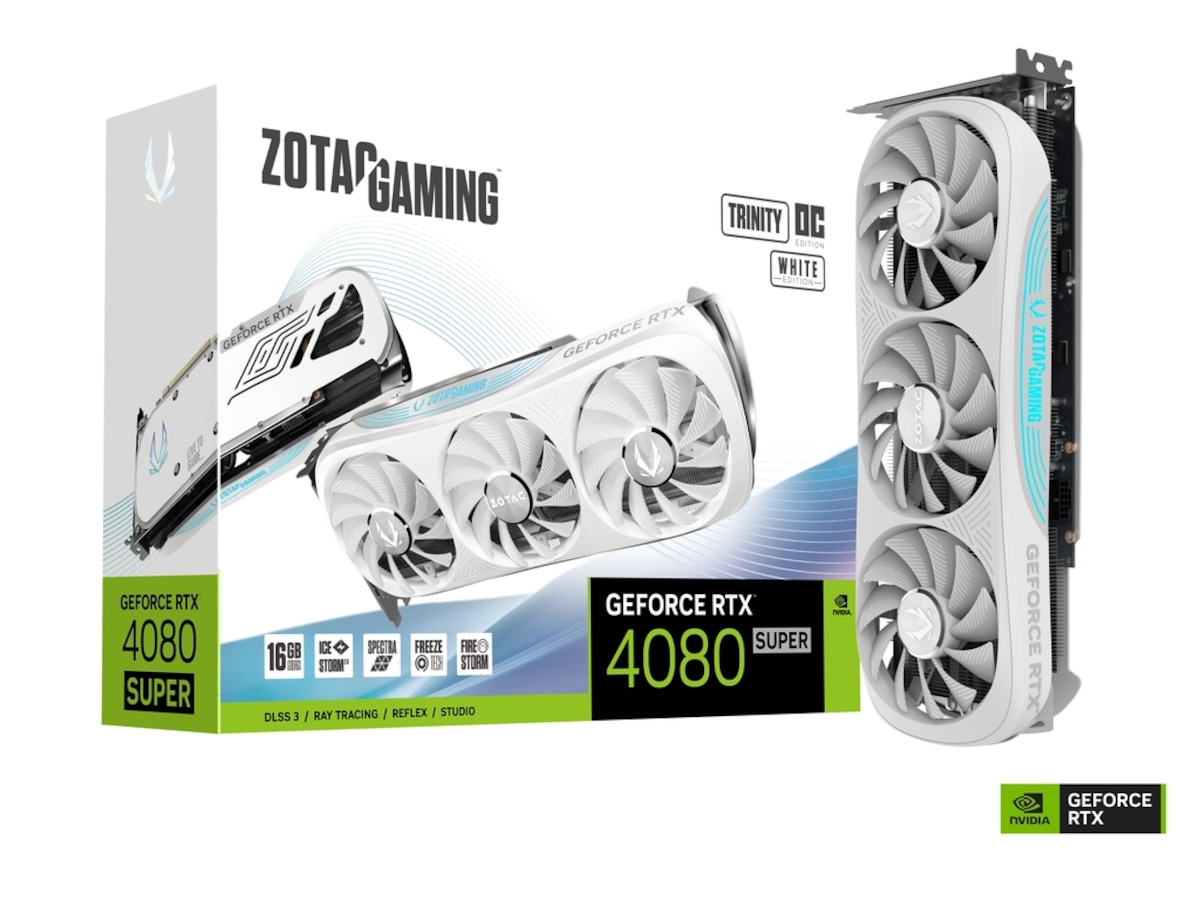 ZOTAC GAMING GeForce RTX 4080 SUPER Trinity OC (vit) Grafikkort