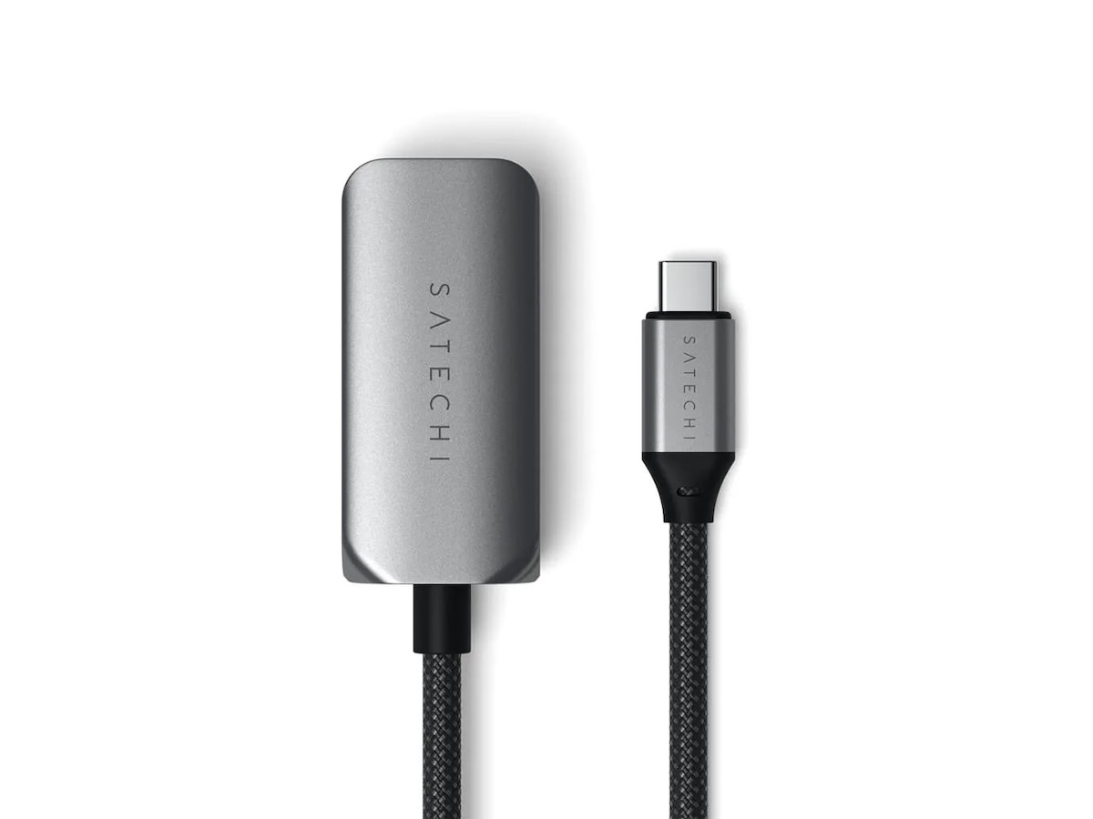 Satechi USB-C til Ethernet Adapter 18cm (grå) Kabel adapter och övergångar