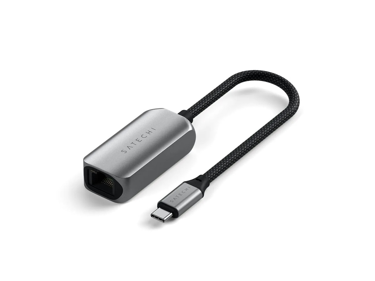 Satechi USB-C til Ethernet Adapter 18cm (grå) Kabel adapter och övergångar