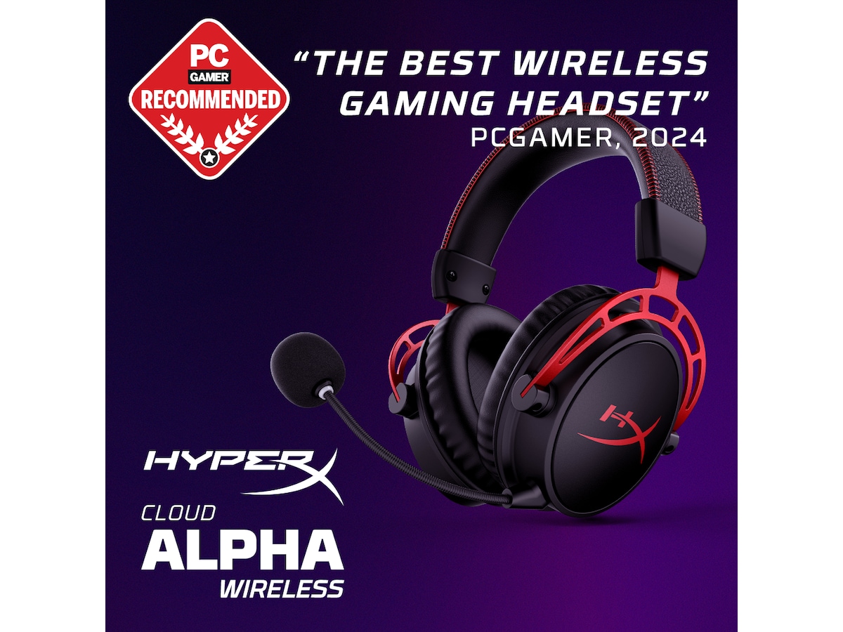 HyperX Cloud Alpha Trådlöst Gaming Headset (svart) Gamingheadset