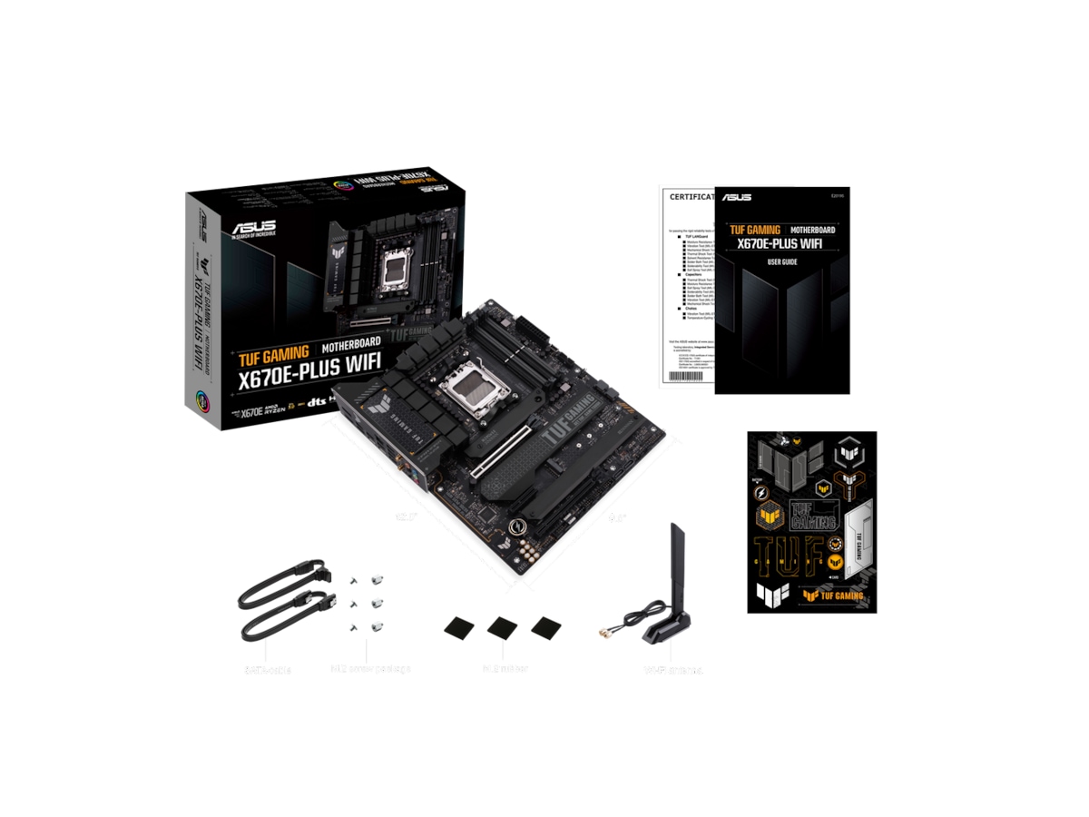 ASUS TUF Gaming X670E-PLUS WIFI Moderkort AMD Socket