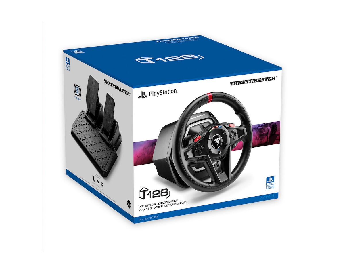 Thrustmaster T128 PlayStation (svart) Ratt och pedaler