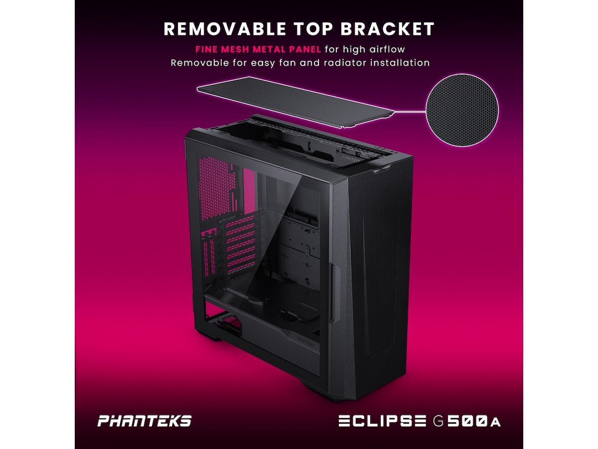 Phanteks Eclipse G500A DRGB Mid Tower (svart) Midi tower