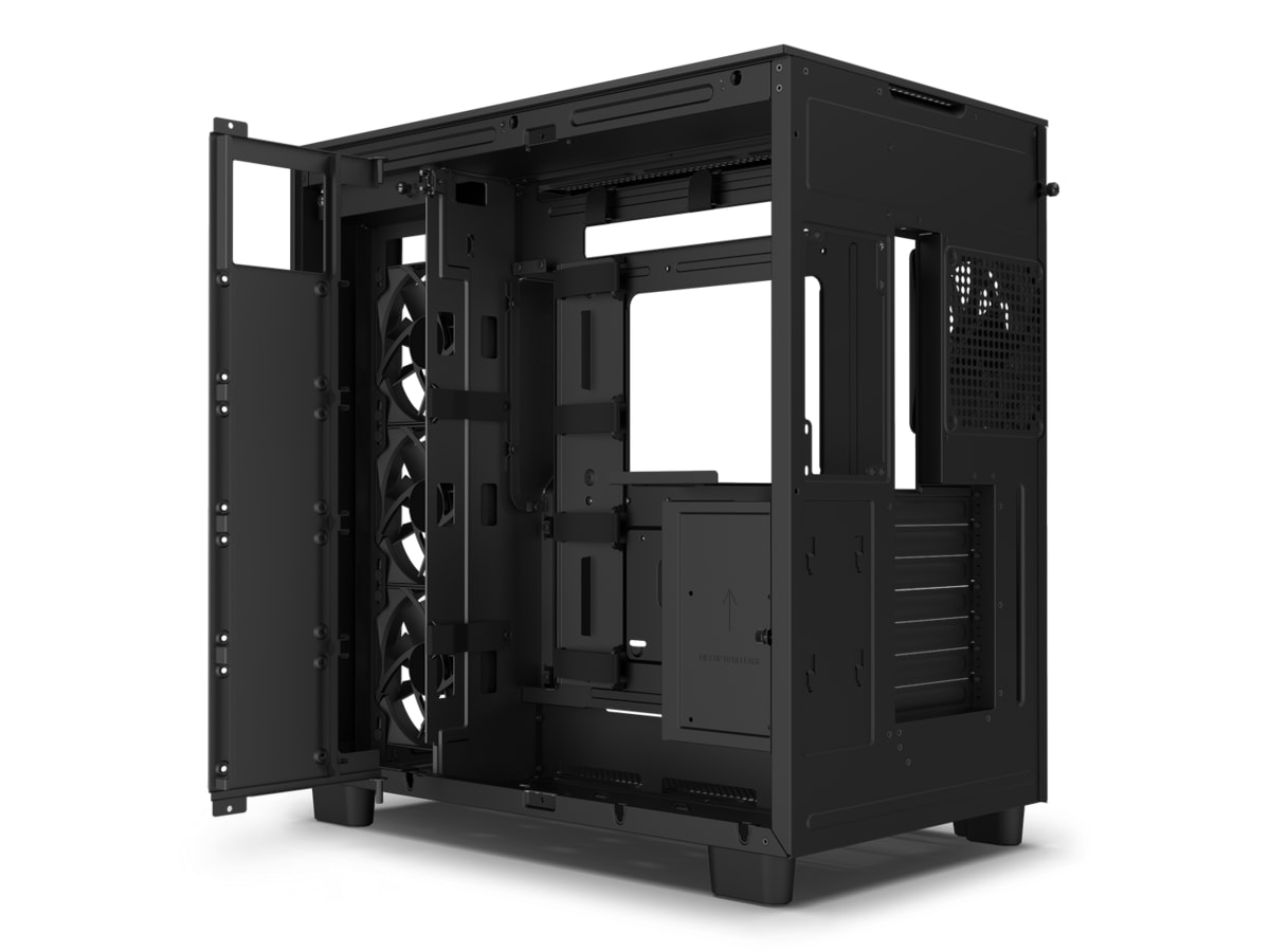 NZXT H9 Flow Dual Chamber Mid Tower (svart) Midi tower