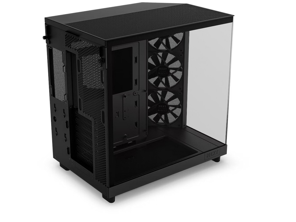 NZXT H6 Flow Case Dual Chamber Mid Tower (svart) Midi tower