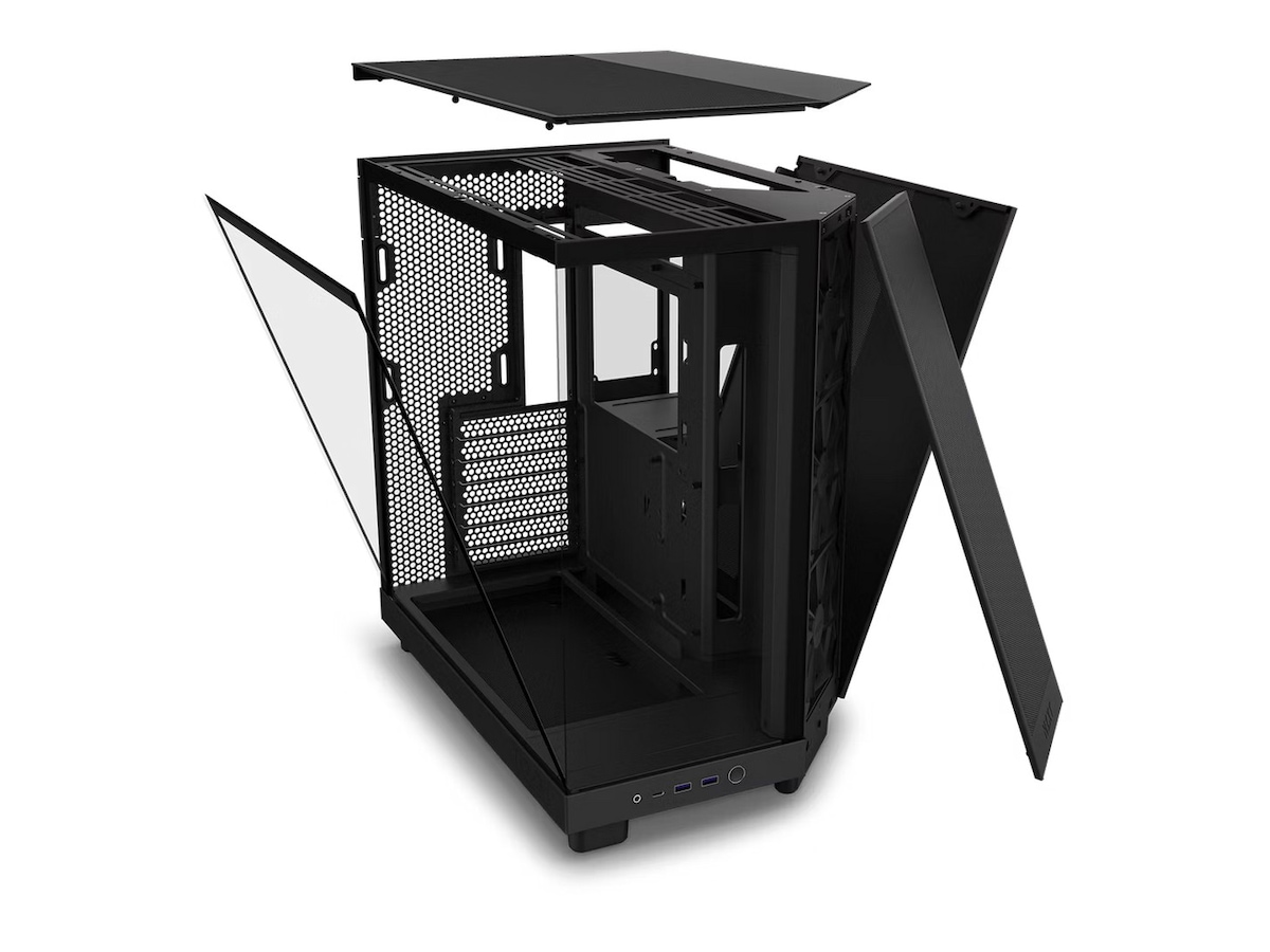 NZXT H6 Flow Case Dual Chamber Mid Tower (svart) Midi tower