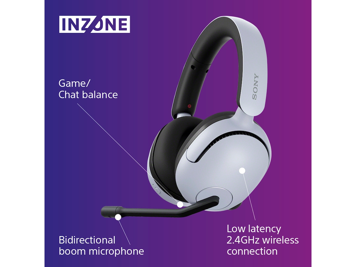 Sony INZONE H5 Trådlös Gamingheadset (vit) Gamingheadset