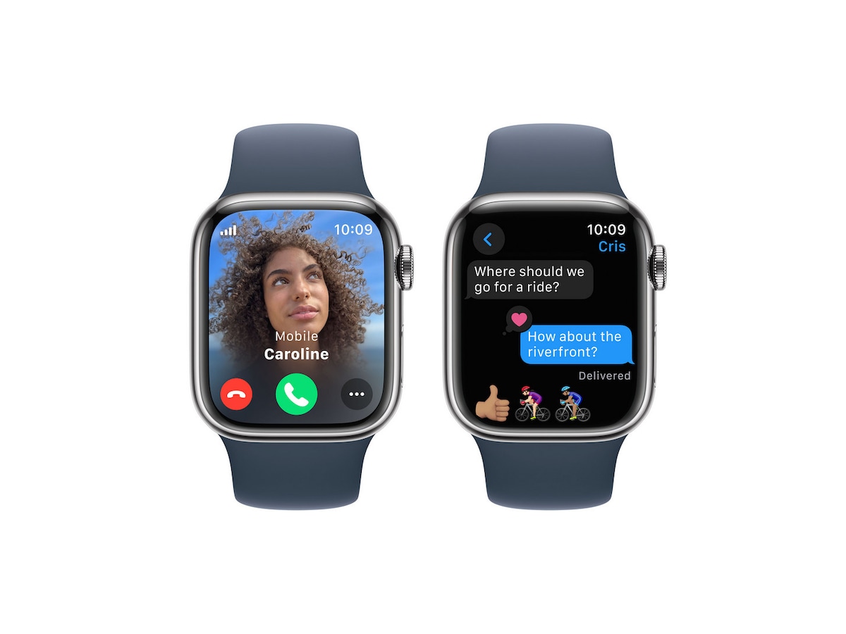 Apple Watch Series 9 GPS + LTE 41mm Rostfritt stål (silver) Smartwatches