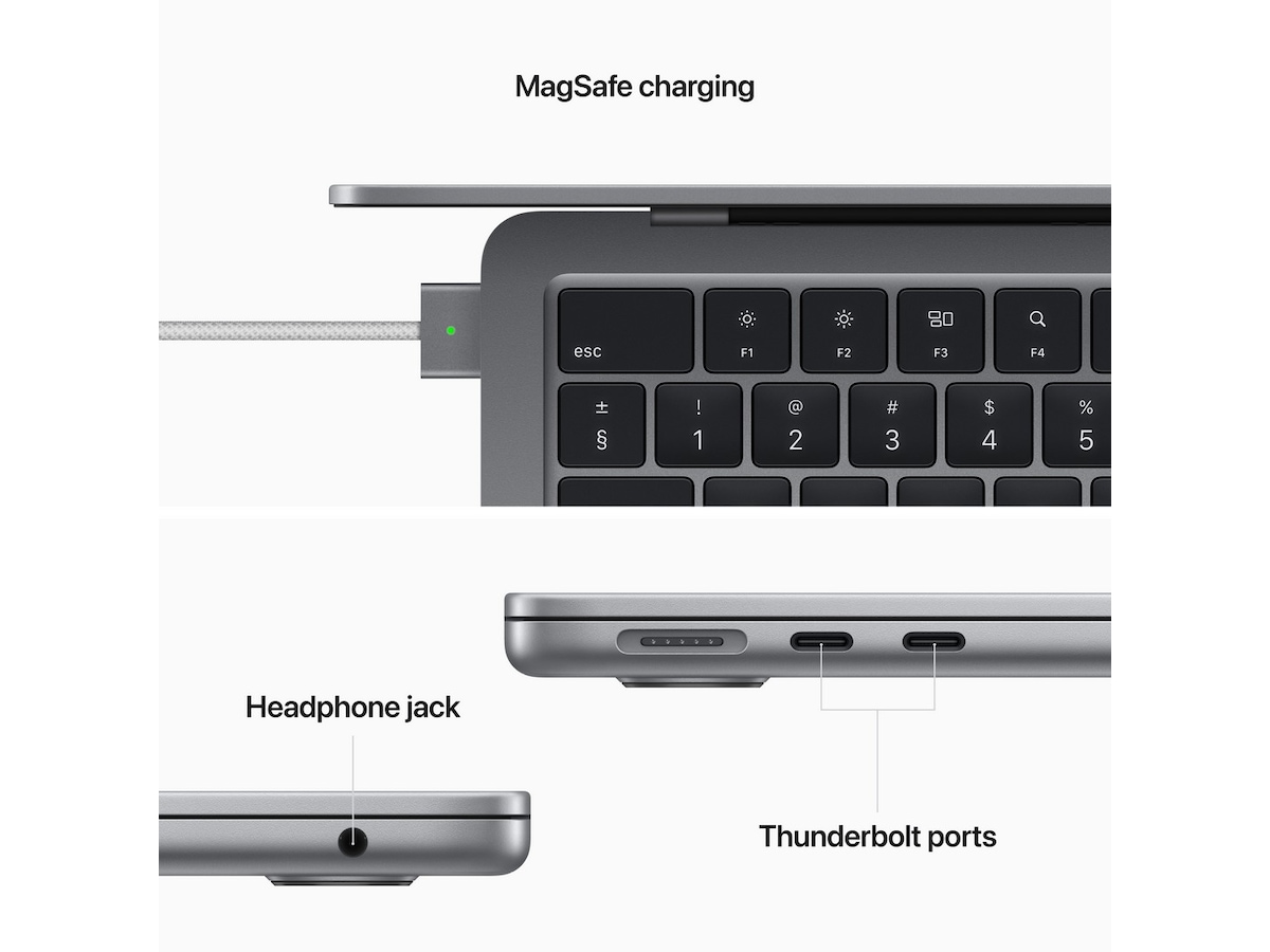 MacBook Air 13 M2 (2022) 256GB (rymdgrå) Datorer - Bärbara / laptop