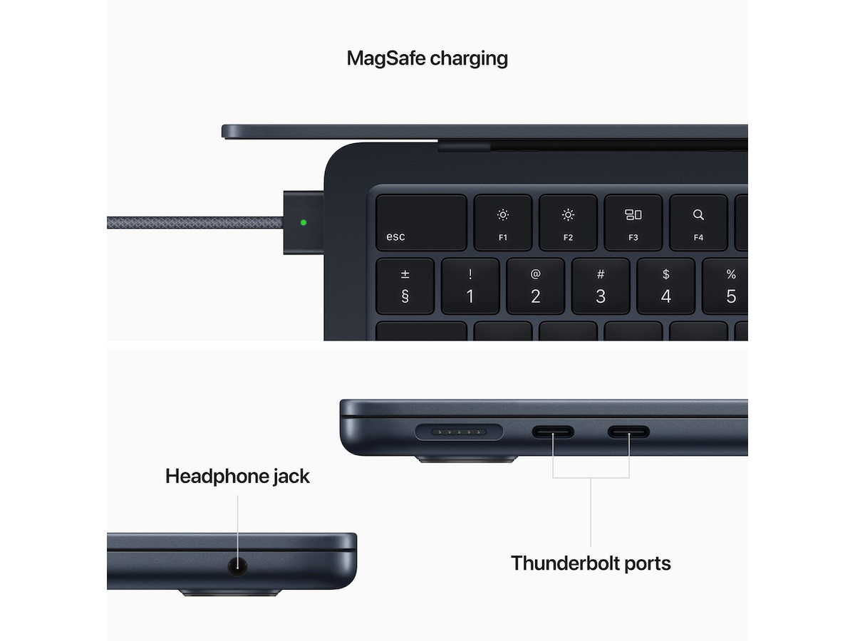 MacBook Air 13 (2022) 512GB (midnatt) Datorer - Bärbara / laptop