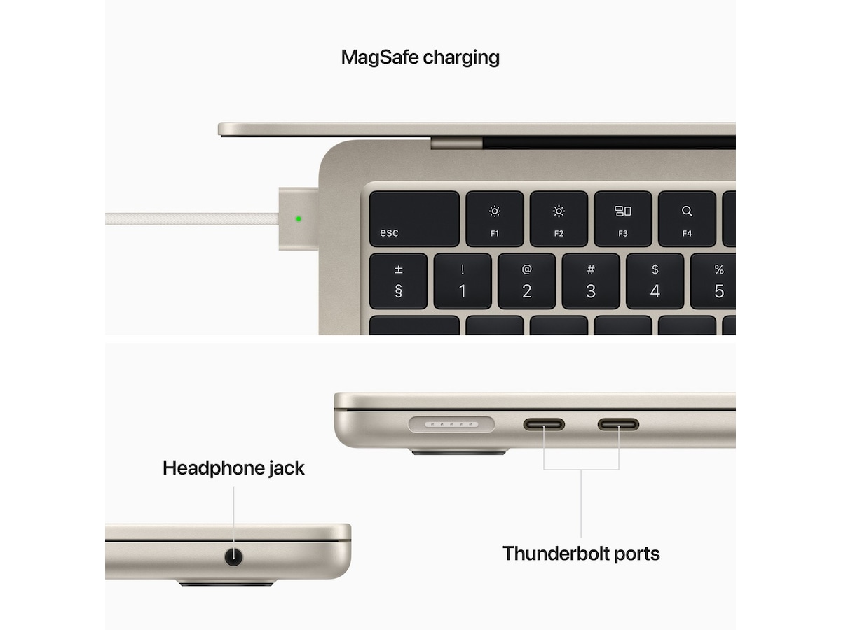 MacBook Air 13 (2022) 512GB (stjärnglans) Datorer - Bärbara / laptop