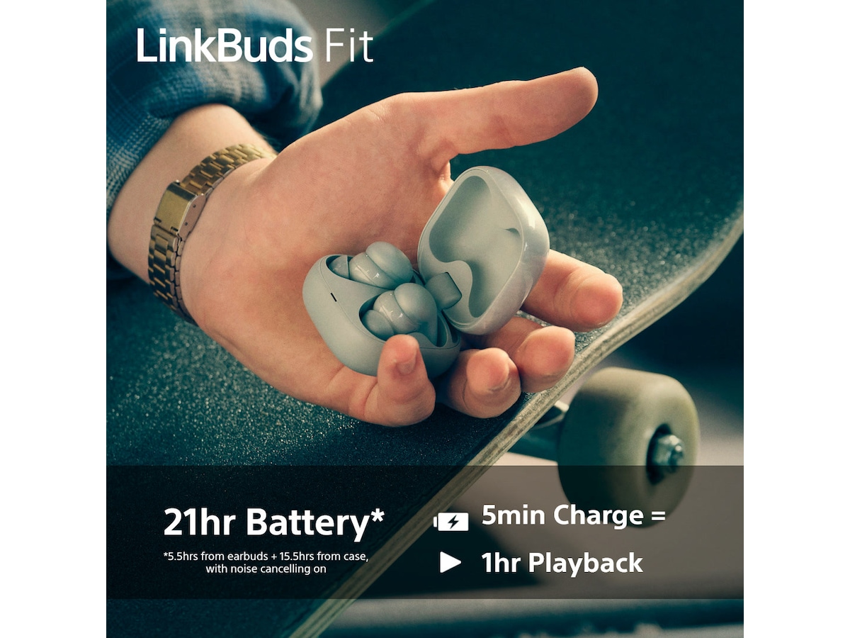 Sony Linkbuds Fit trådlösa hörlurar, In-Ear (lila) In-ear hörlurar