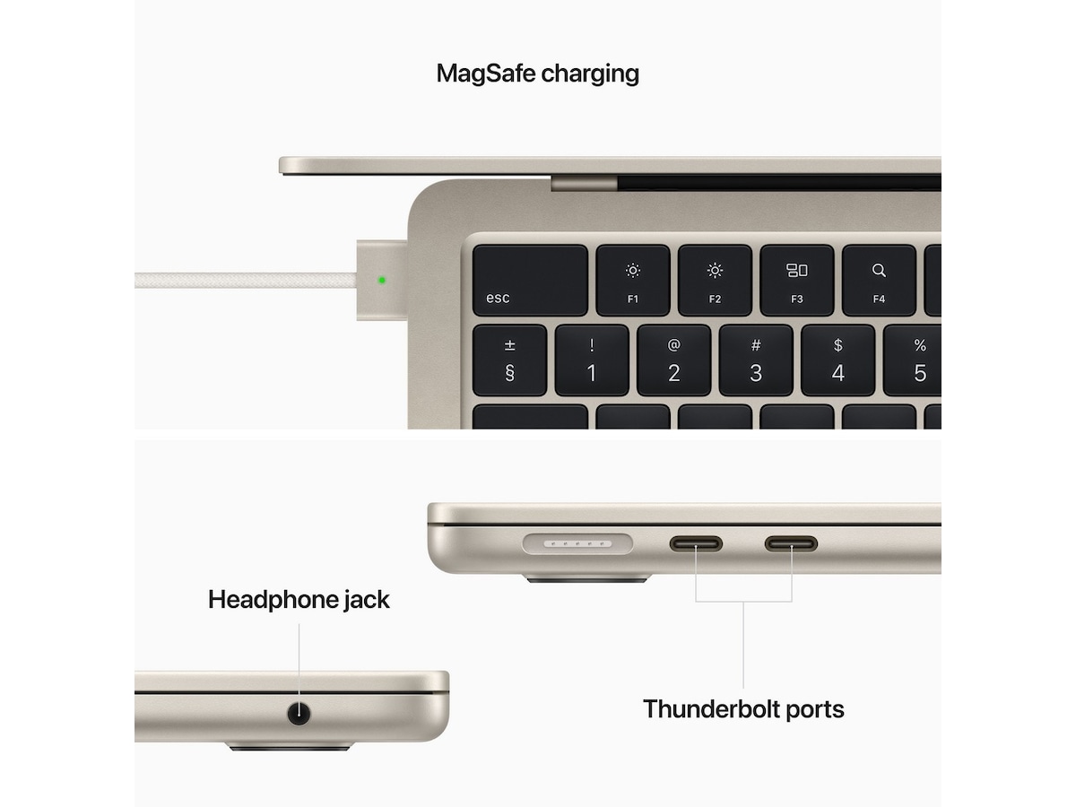 MacBook Air 13 (2022) 256GB (stjärnglans) Datorer - Bärbara / laptop