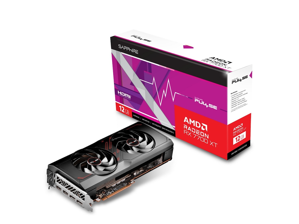 Sapphire PULSE AMD Radeon RX 7700 XT Grafikkort