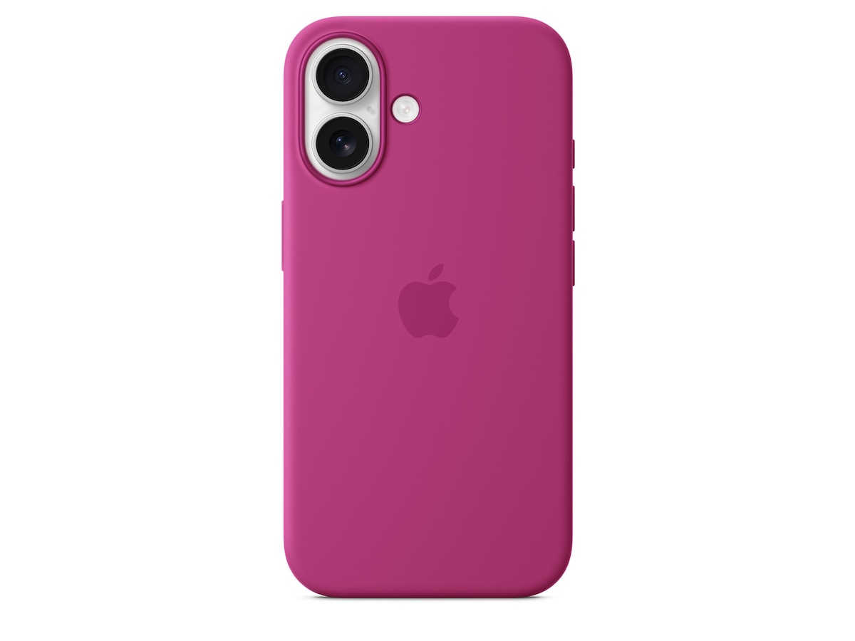 Apple iPhone 16 Silikonskal (lila fuchsia) Mobilskal