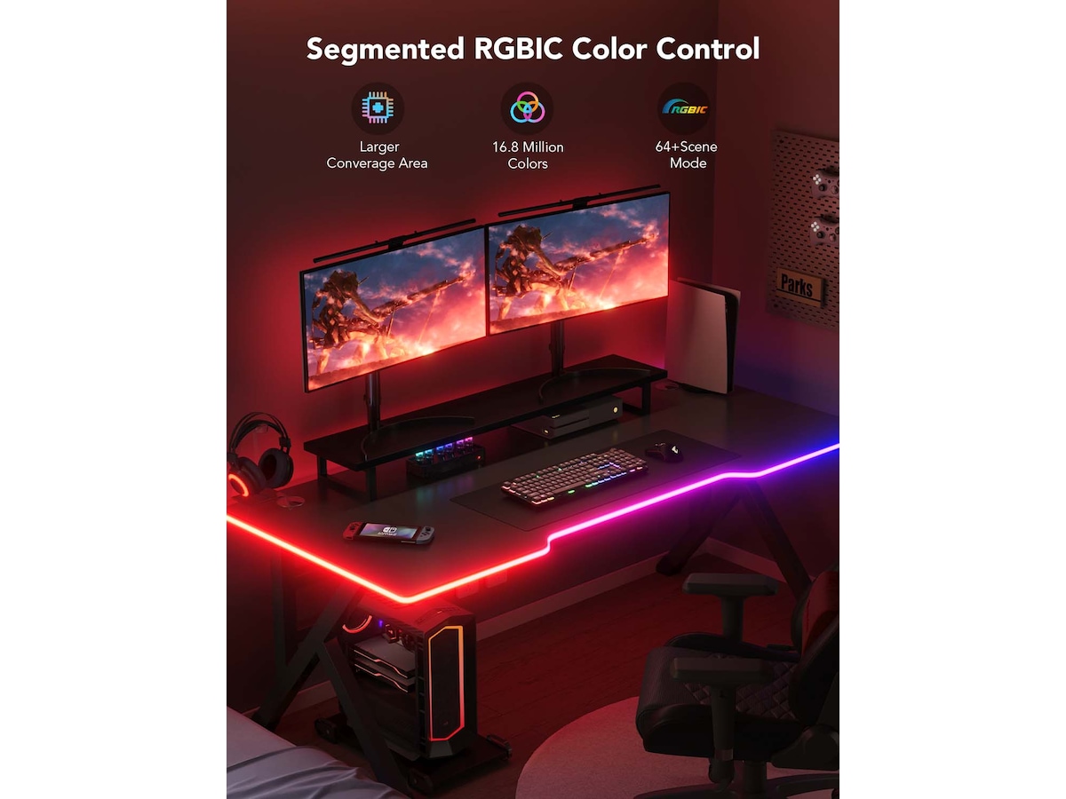 Govee Neon Gaming Desk Ljus Led strips & underhållning