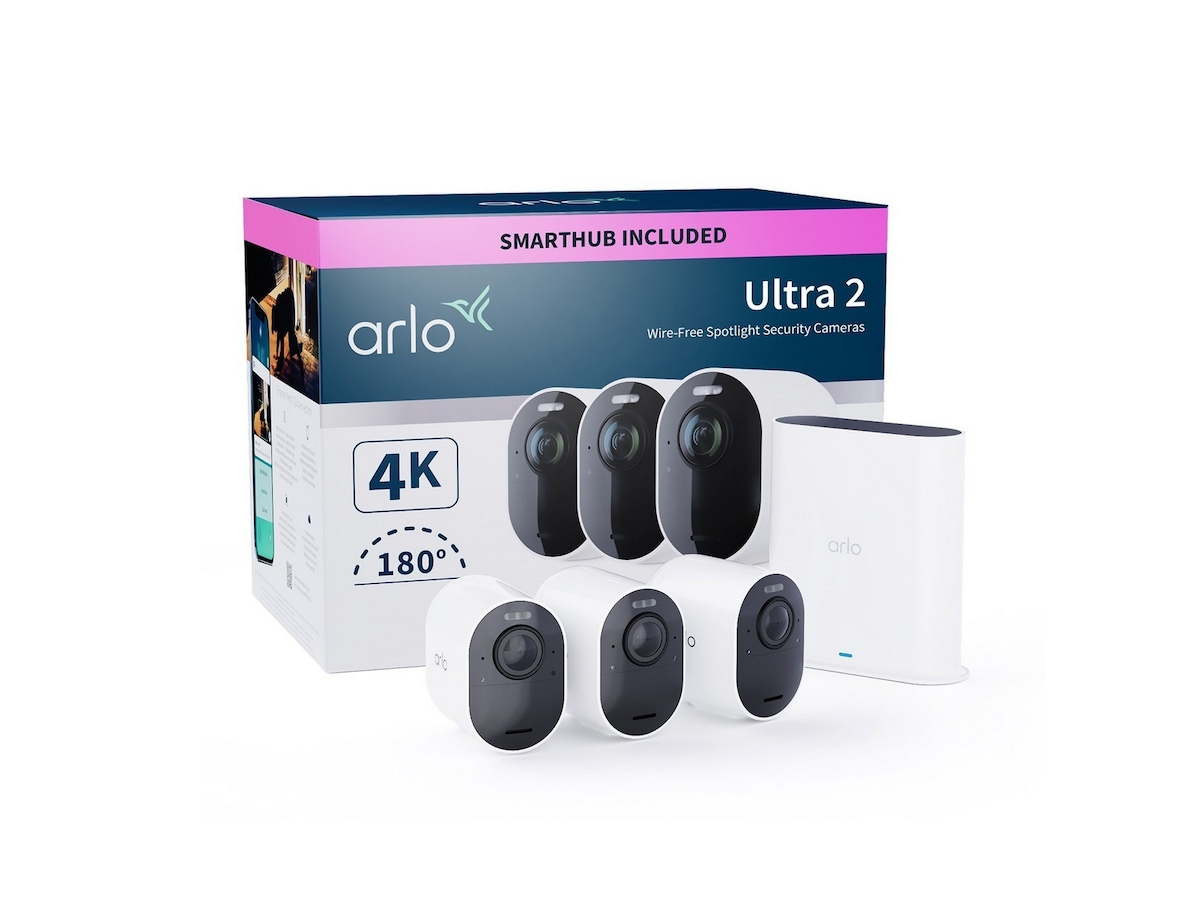 Arlo Ultra 2 övervakningskamera utomhus 3pk (vit) Övervakningskamera