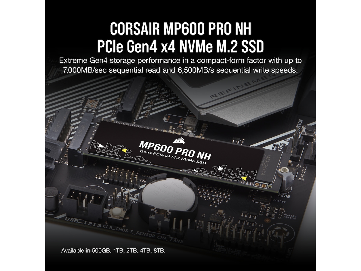 Corsair MP600 PRO NH NVMe M.2 SSD 8TB - SSD M.2 - Komplett.se