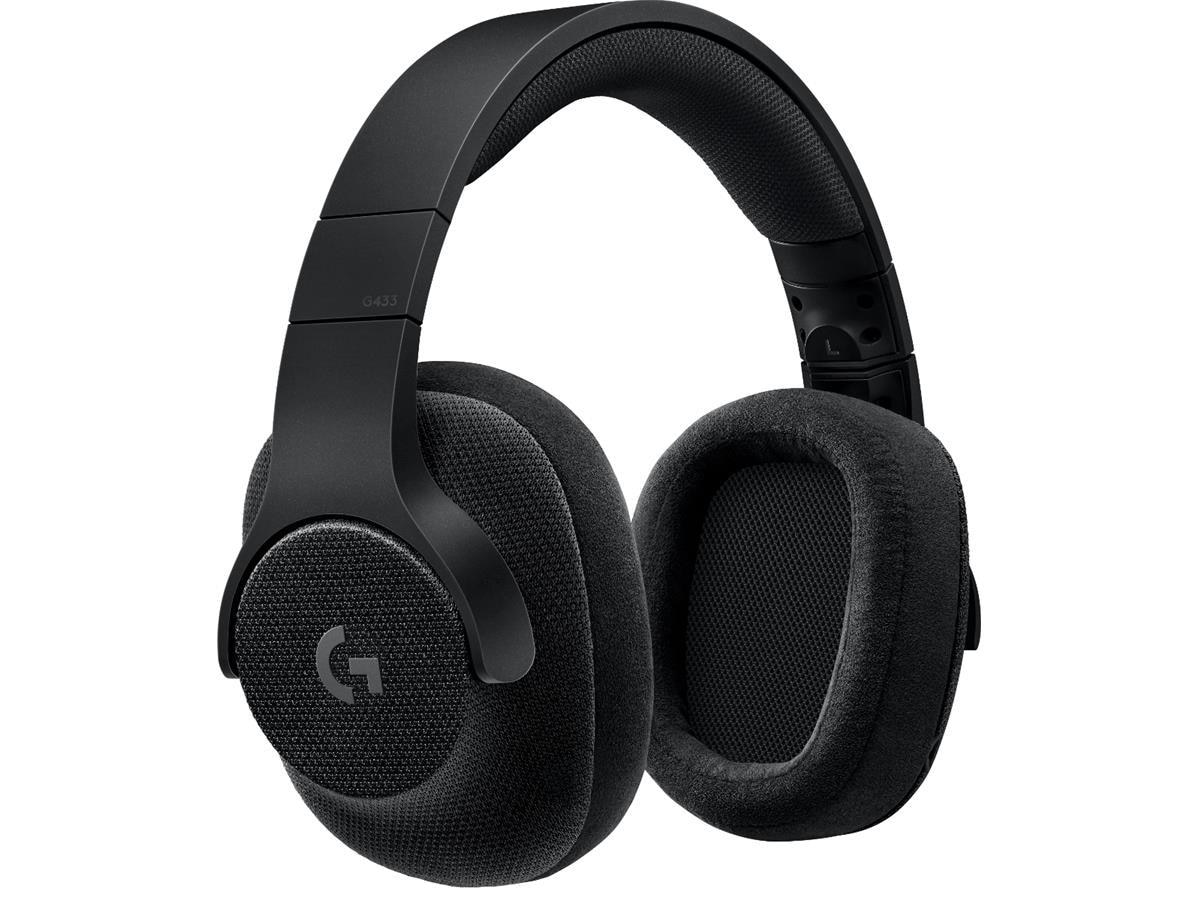 Logitech G433 Gaming Headset (svart) - Gaming headset - Komplett.se