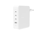 Belkin 4-port GaN 140W väggladdare (vit) Mobilladdare