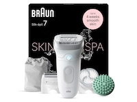 Braun Silk-épil 7 SkinSpa SE7-081 Epilator (vit/silver) Epilator & IPL-hårborttagning