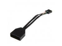 USB 2.0 till USB 3.0 Adapter 15cm (svart) USB-kablar