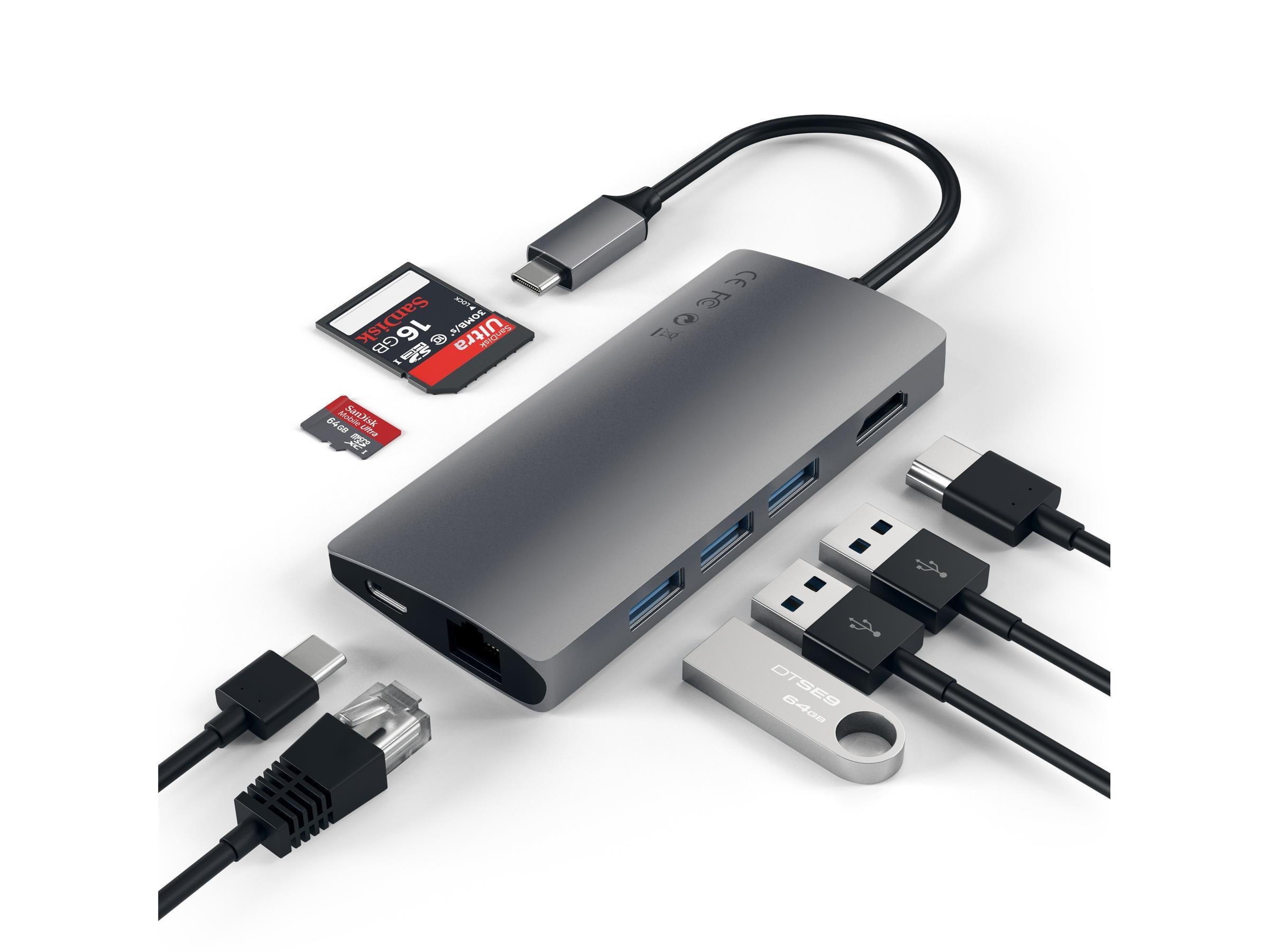 Satechi Type C Multiport Adapter 4k V2 Usb Hub